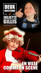 Juliette Gillis, comédienne, actrice. Mozart vs Mozart. Spectacle d’humour musical.